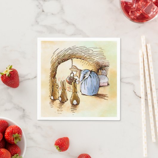 Serviette En Papier Peter Rabbit Napkins (En situation)