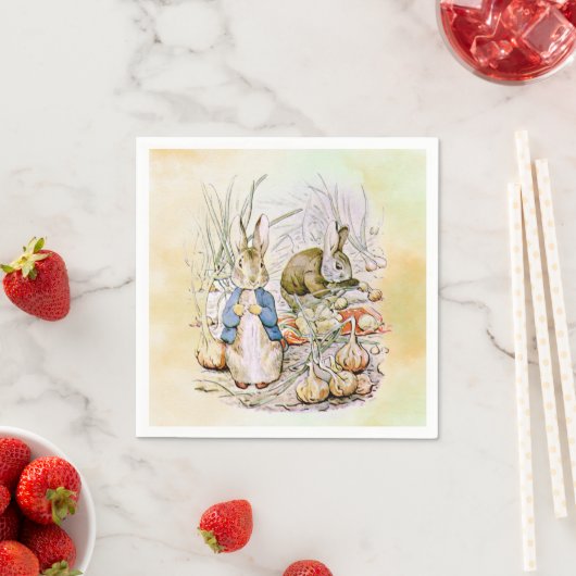 Serviette En Papier Peter Rabbit Napkins (En situation)