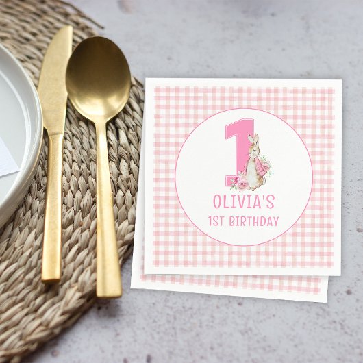 Serviette En Papier Peter Rabbit | Premier anniversaire