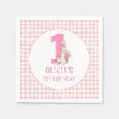 Serviette En Papier Peter Rabbit | Premier anniversaire (Devant)