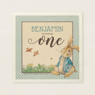 Serviette En Papier Peter Rabbit   Premier anniversaire du bébé