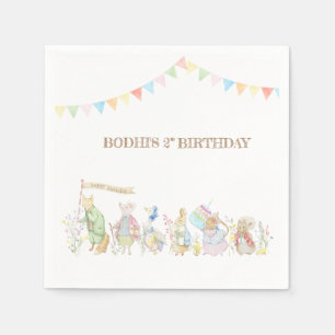 Serviette En Papier Peter the Rabbit Anniversaire Parade