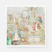 Serviette En Papier Peter the Rabbit Garden Histoire Anniversaire (Devant)