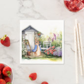 Serviette En Papier Peter the Rabbit Garden Shed (En situation)