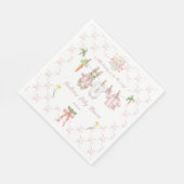 Serviette En Papier Peter the Rabbit Girl Clothesline Baby Shower (Coin)