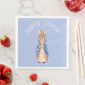 Serviette En Papier Peter the rabbit Happy Easter greeting (En situation)