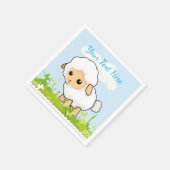 Serviette En Papier Petit Agneau Cutest (Coin)