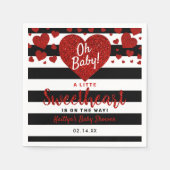 Serviette En Papier Petit amour Baby shower de la Saint Valentin (Devant)