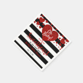 Serviette En Papier Petit amour Baby shower de la Saint Valentin (Coin)