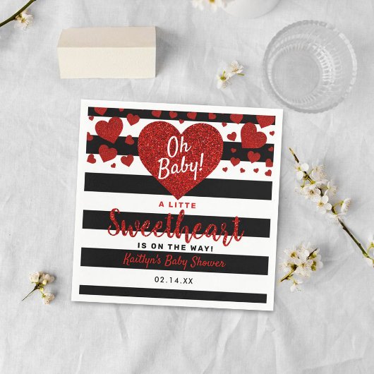 Serviette En Papier Petit amour Baby shower de la Saint Valentin