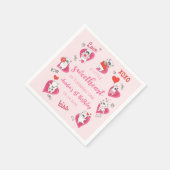 Serviette En Papier Petit amour Valentine Chiot Anniversaire Napkin (Coin)