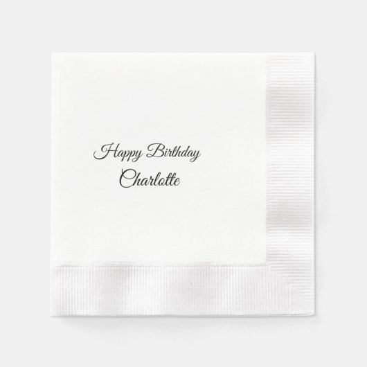 SERVIETTE EN PAPIER PETIT ANNIVERSAIRE DE CUTIE (Devant)