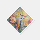 Serviette En Papier Petit arc-en-ciel Pic Imaginaire Oiseau (Coin)