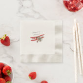Serviette En Papier Petit Baby shower Aviator (En situation)