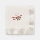 Serviette En Papier Petit Baby shower Aviator (Devant)