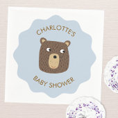 Serviette En Papier Petit Baby shower Bear Cub Personnalisé