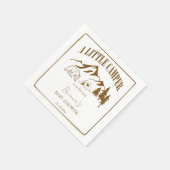 Serviette En Papier Petit baby shower boho de camper personnalisé (Coin)