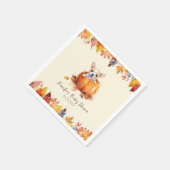 Serviette En Papier Petit Baby shower Citrouille de chiot (Coin)