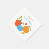Serviette En Papier Petit Baby shower Citrouille Napkin (Coin)