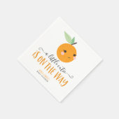 Serviette En Papier Petit Baby shower Citrus Cutie Cocktail Napkin (Coin)