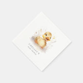 Serviette En Papier Petit Baby shower de canard (Coin)