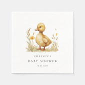 Serviette En Papier Petit Baby shower de canard (Devant)