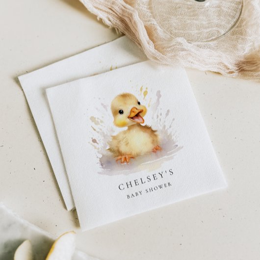 Serviette En Papier Petit Baby shower de canard