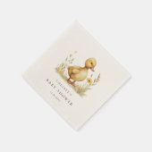 Serviette En Papier Petit Baby shower de canard (Coin)