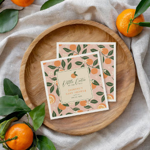 Serviette En Papier Petit Baby shower de Citrus orange Cutie