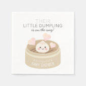 Serviette En Papier Petit Baby shower de dumping blanc (Devant)