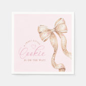 Serviette En Papier Petit Baby shower de livre de cookies (Devant)