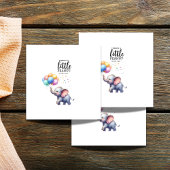 Serviette En Papier Petit baby shower d'éléphant de bébé cacahuète