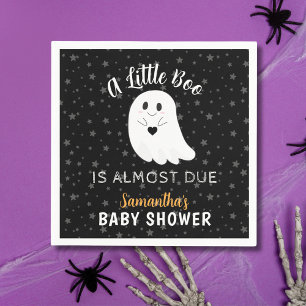 Serviette En Papier Petit Baby shower d'Halloween de fantôme de Boo