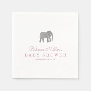 Serviette En Papier Petit Baby shower éléphant