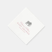 Serviette En Papier Petit Baby shower éléphant (Coin)