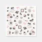 Serviette En Papier Petit Baby shower fille d'Halloween Boo (Devant)