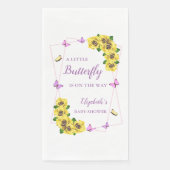 Serviette En Papier Petit Baby shower papillon (Devant)