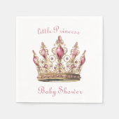 Serviette En Papier Petit baby shower princesse moderne et classique (Devant)