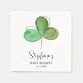 Serviette En Papier Petit Baby shower Shamrock (Devant)