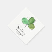 Serviette En Papier Petit Baby shower Shamrock (Coin)