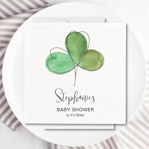 Serviette En Papier Petit Baby shower Shamrock