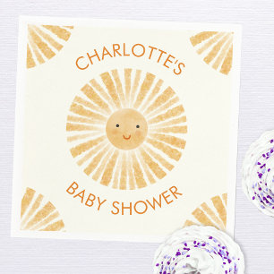 Serviette En Papier Petit Baby shower Sunshine Personnalisé
