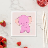 Serviette En Papier Petit bébé éléphant (En situation)