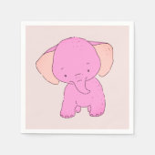 Serviette En Papier Petit bébé éléphant (Devant)