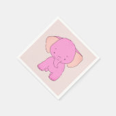 Serviette En Papier Petit bébé éléphant (Coin)