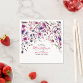 Serviette En Papier Petit bébé rose doux et doux (En situation)