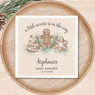 Serviette En Papier Petit Biscuit de Noël Fête Prénatale Gingerbread