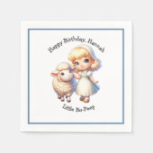 Serviette En Papier Petit Bo-Peep & Sheep Nursery Rhyme (Devant)