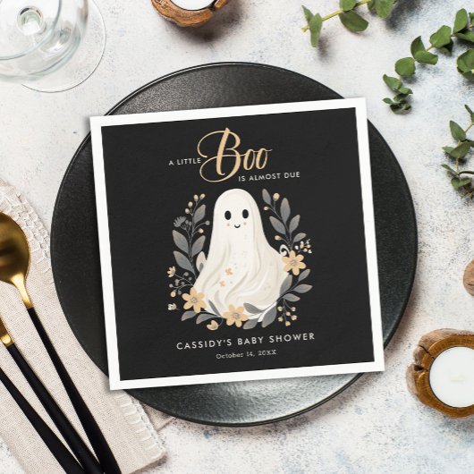 Serviette En Papier Petit Boho Ghost Baby shower d'Halloween