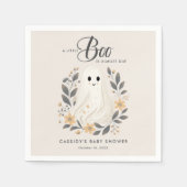 Serviette En Papier Petit Boho Ghost Baby shower d'Halloween (Devant)